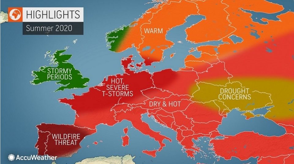 Исклучително топло лето во Европа оваа година