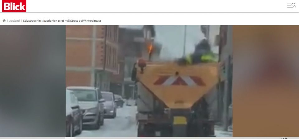 Рачното фрлање сол по тетовските улици стигна до швајцарски „Блиц“