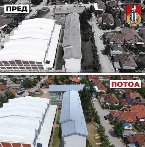 Oткриена мистеријата од фотографиите пред и потоа во Куманово: Градоначалникот променил покрив