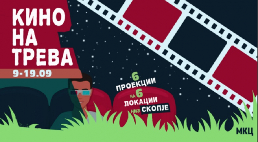 Кино на трева на повеќе локации низ Скопје