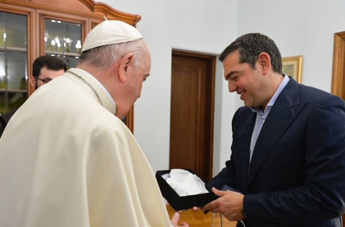 Ципрас му се заблагодарил на папата Франциск за споменувањето на Договорот од Преспа