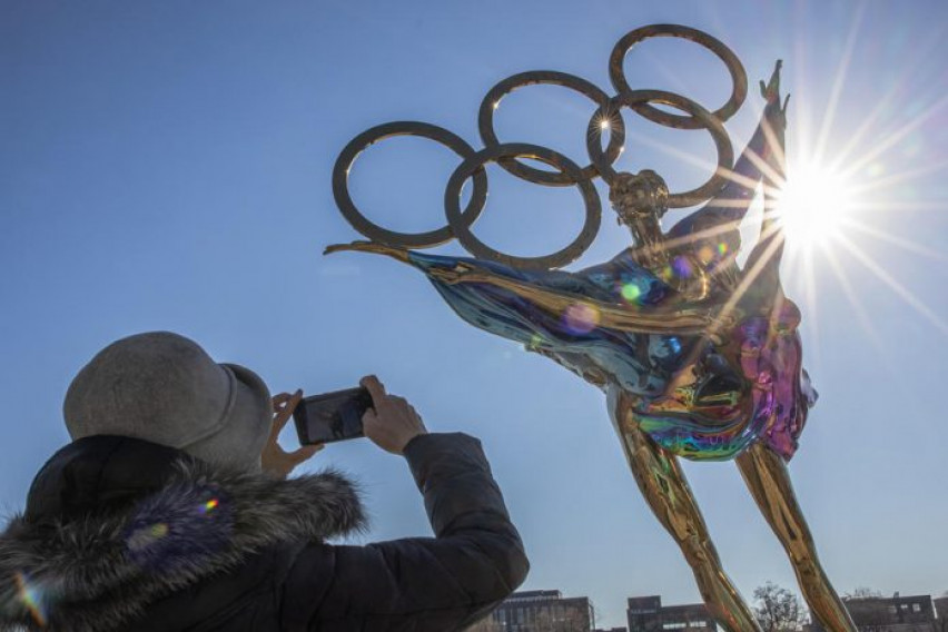 Скулптура на штипјанецот Никола Смилков дел од уметничкото биенале на Зимските олимписки игри во Пекинг
