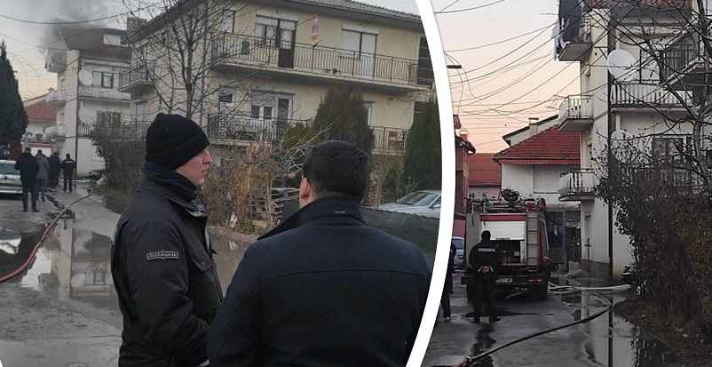 Пецаков во посета на семејството коешто ја изгуби куќата во пожар
