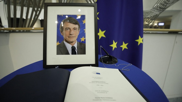 САД изразува сочувство до ЕУ за смртта на претседателот на Европскиот парламент