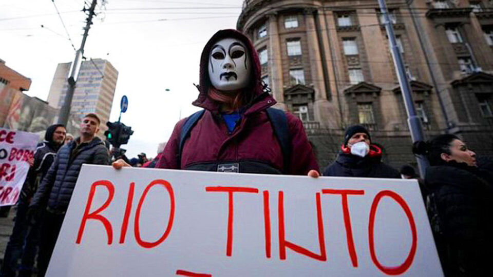 Пад на акциите на „Рио Тинто“ по одлуката на српската Влада за одземање на лиценцата