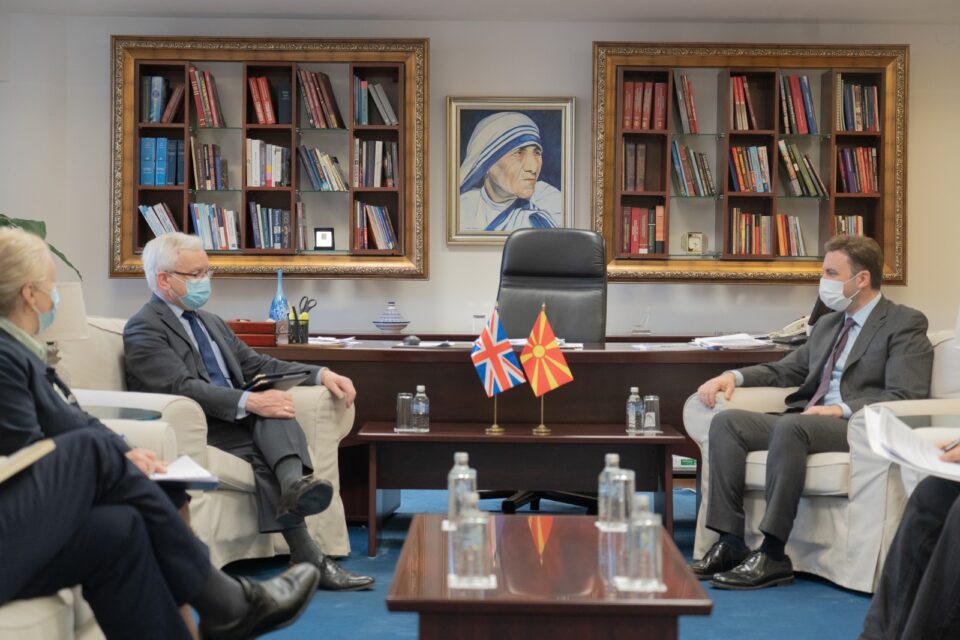 Османи средба со Мартин Викерс, специјален пратеник за трговија со Западен Балкан на Обединетото Кралство