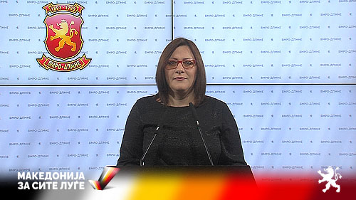 Димитриеска Кочоска: ВМРО-ДПМНЕ со сет мерки до владата за справување со инфлацијата и заштита на стандардот на граѓаните