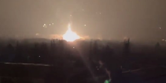 Пукна во Луганск, се запали гасоводот
