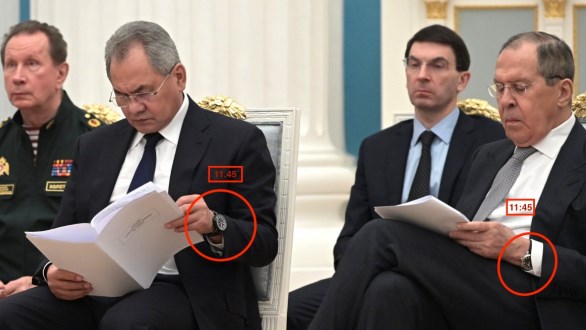 Измама: Путин закажал состанок во 17 часот, часовниците на неговите министри покажуваат 11 и 45