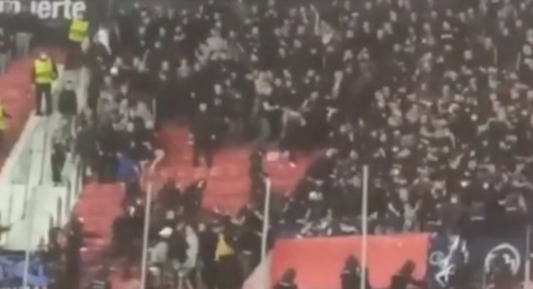 Како навивачите на Динамо Загреб се пресметуваа со шпанската полиција