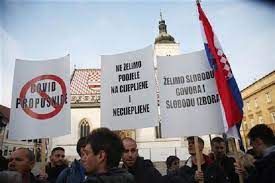 Во Загреб протест против корона-мерките во училиштата