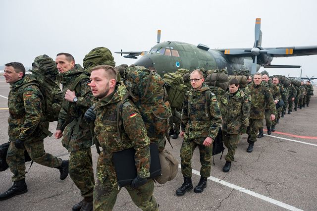 Германското воено засилување слета во Литванија