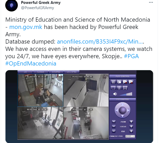 МОН и МВР абер немаат: Грчки хакери два дена ршум прават низ системот на МОН, пренесуват во живо на Твитер