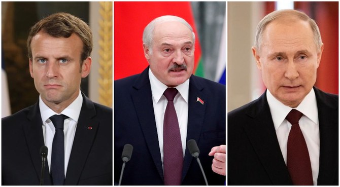 Макрон бара од Лукашенко повлекување на руските трупи од Белорусија