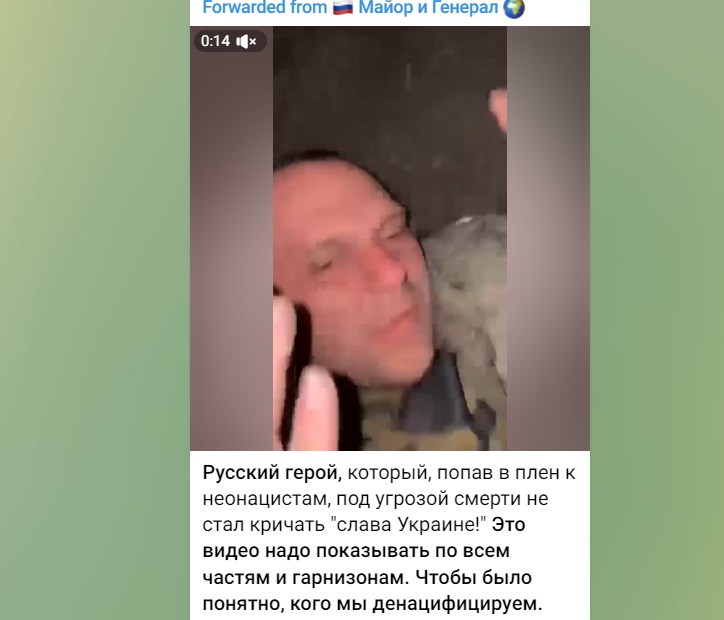 Руски војник малтретиран затоа што не извикал Слава на Украина!