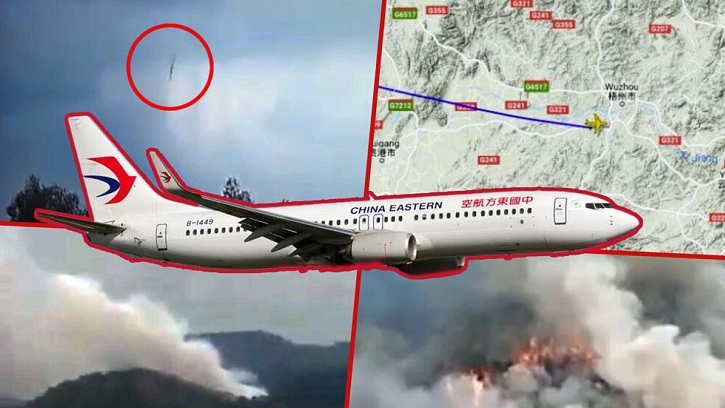 Паѓал вертикално надолу: Објавена снимка од падот на кинескиот авион од 8.000 метри