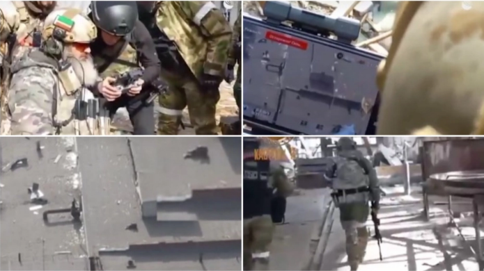 Кадиров објави снимка од елиминација на скриен украински снајперист на првата линија на фронтот во Мариупол