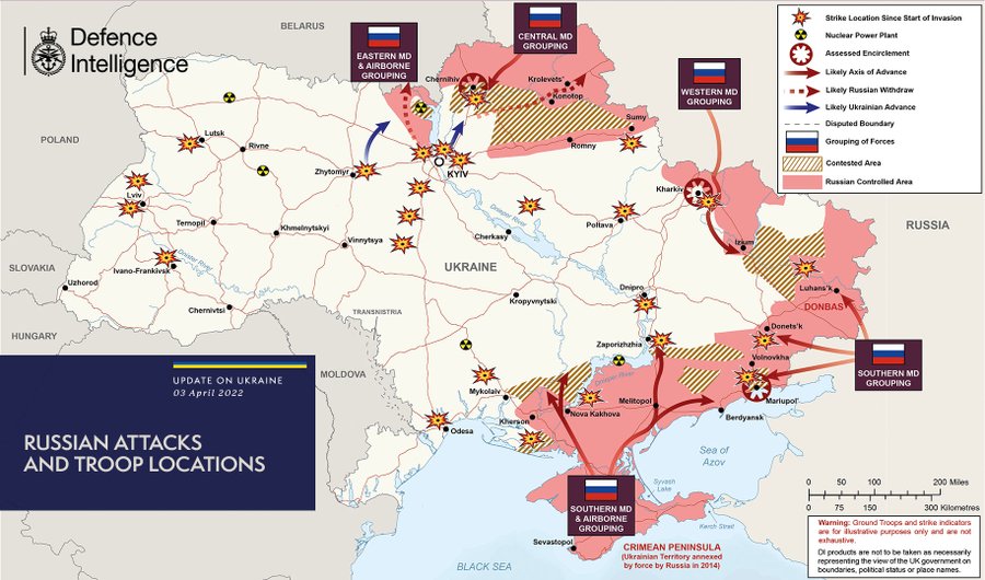 Британски разузнавачи: Украина се одбрани, сите руски сили од околината на Киев се повлекоа во Белорусија