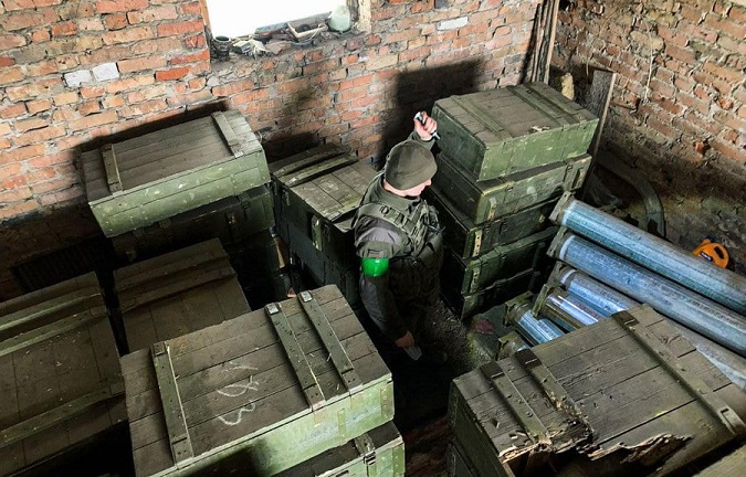 Откриено тајно сладиште со руска муниција во околината на Киев