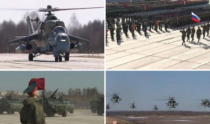 11.000 војници и 77 авиони и хеликоптери вежбаа за парадата за Денот на победата: Прослави ќе има во 379 градови ширум Русија