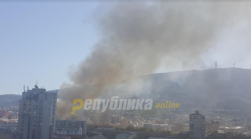 Голем пожар во Капиштец