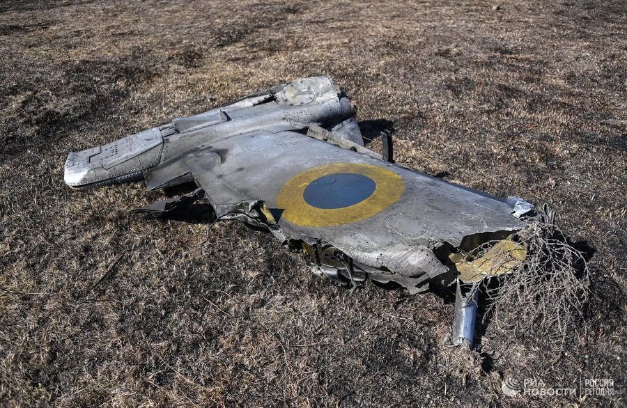 Украински дрон соборен на северот на Крим