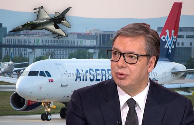 Вучиќ: Дојавите за бомби во авионите на „Ер Србија“ доаѓаат од службите не Украина и една земја од ЕУ