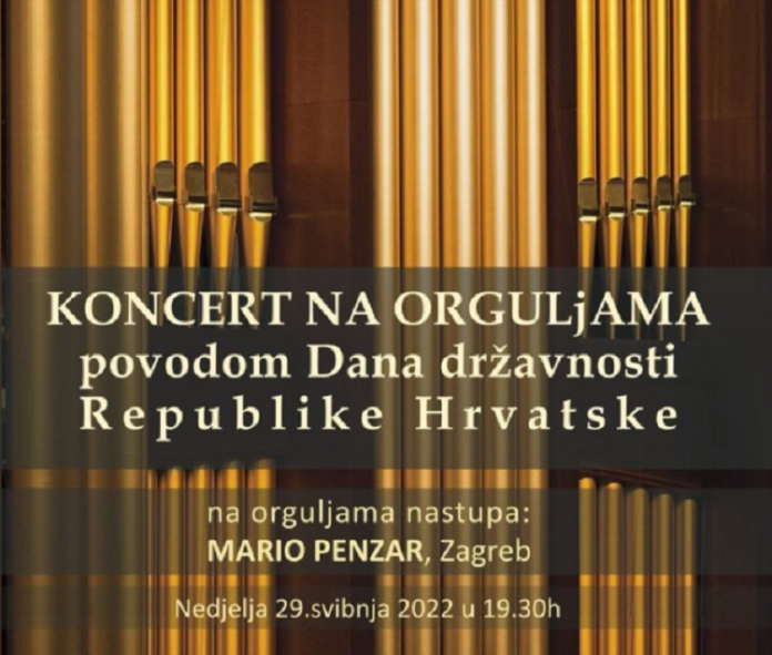 Концерт на оргули по повод Денот на државноста на Хрватска