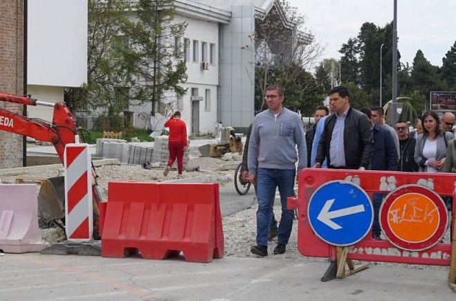 Мицкоски во Охрид: Реконструкцијата на улиците е дел од проектот на Општина Охрид со Центарот за развој на југозападниот плански регион