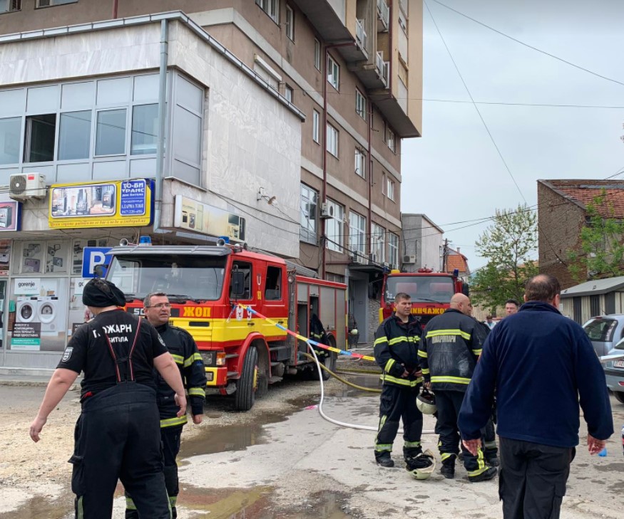 Пожар во кулата кај „Богородица“, најмалку едно загинато лице во Битола