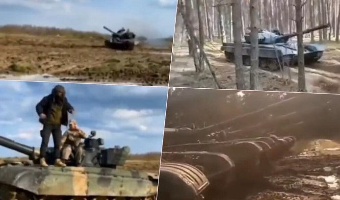 Првата тенковска единица стигната од Полска е распоредена на фронтот и подготвена за битка со руските сили