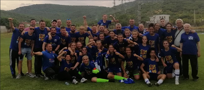 Женскиот фудбалски клуб „Љуботен“ Тетово стана првак во македонската женска фудбалска лига