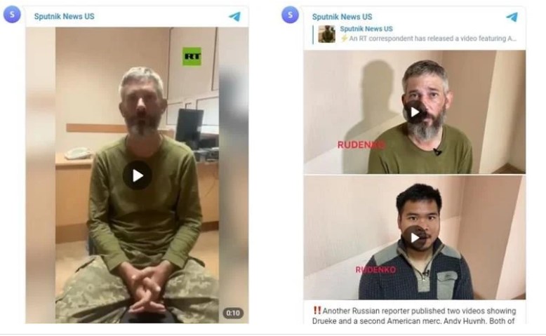 Русите објавија снимки од заробените Американци