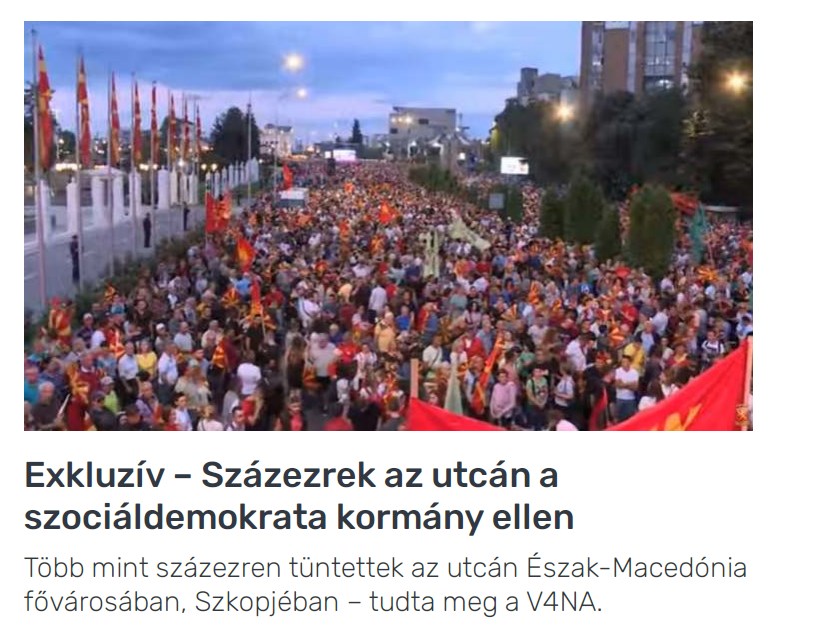 В4НА: Стотици илјади на улица во Скопје против социјалдемократската власт