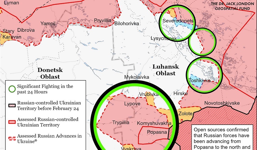 Американски институт: Украинските сили се во противнапад