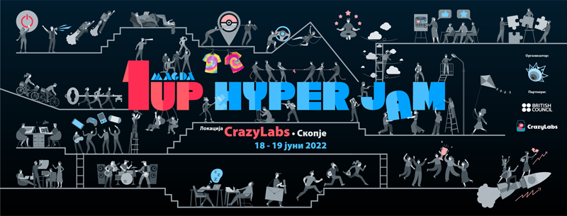 Следниот викенд MAGDA 1UP Hyper Jam – 48-часовен маратон во правење игри
