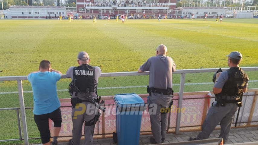 Повеќе полиција од публика на мечот Македонија ЃП-ЦСКА Софија