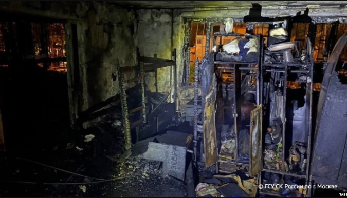 Осум загинати во пожар во хостел во Москва