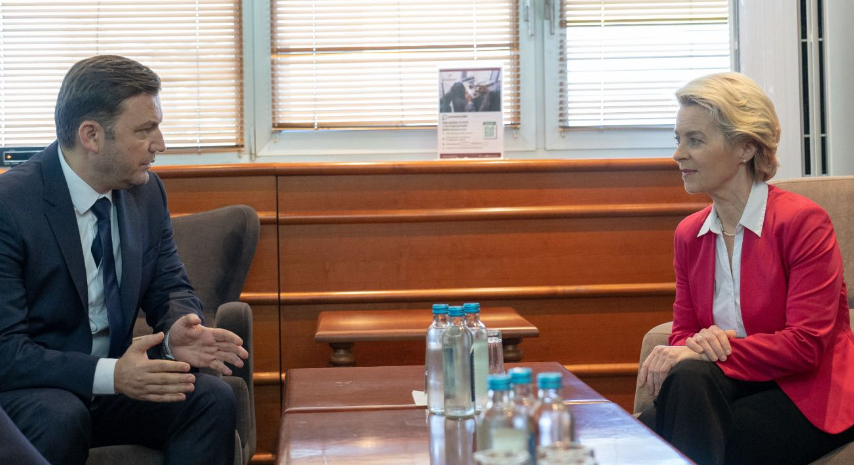 Османи се сретна со претседателката на ЕК Фон дер Лајен