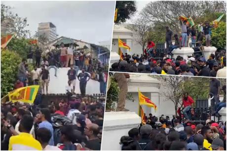 Ситуацијата ескалираше: Бесните граѓани на Шри Ланка влегоа во резиденцијата на премиерот