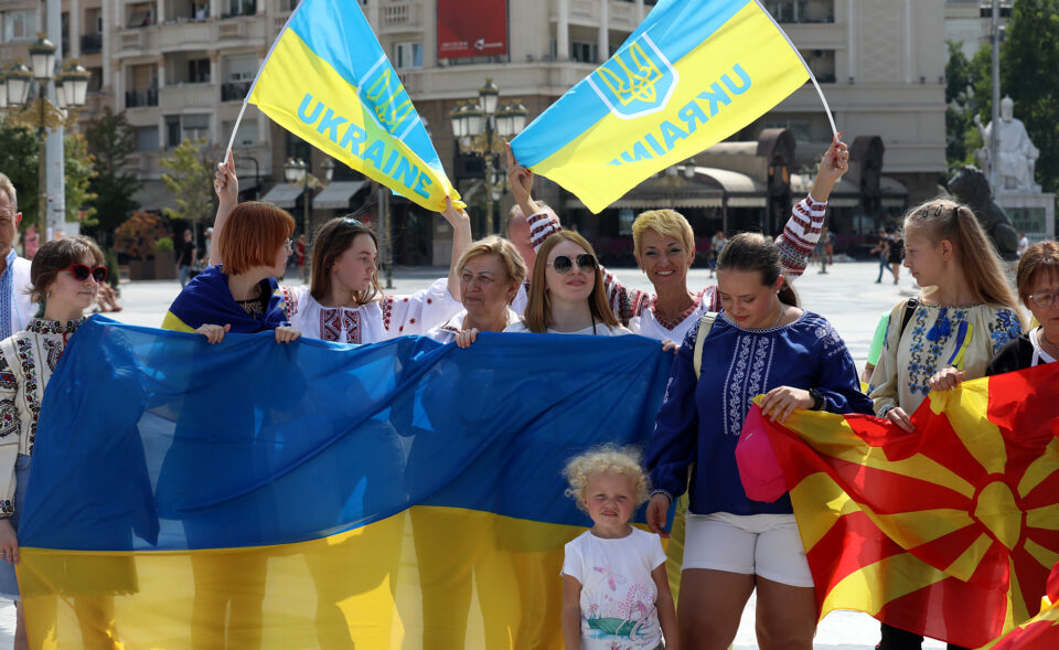 Паралелно со 50 земји, Денот на независноста на Украина одбележан и на плоштадот „Македонија“