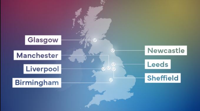Седум британски градови во потесен избор за домаќини на Евросонг 2023