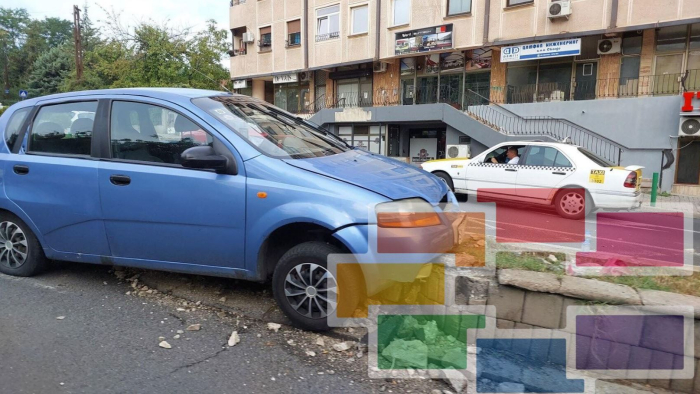 Уште едно возило се заби во бетонската жардињера на „Водњанска“