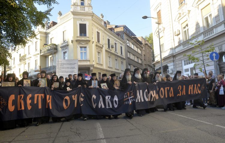 Во Белград повторно одржани „Литии за спас на Србија“ со барање за забрана на Европрајд
