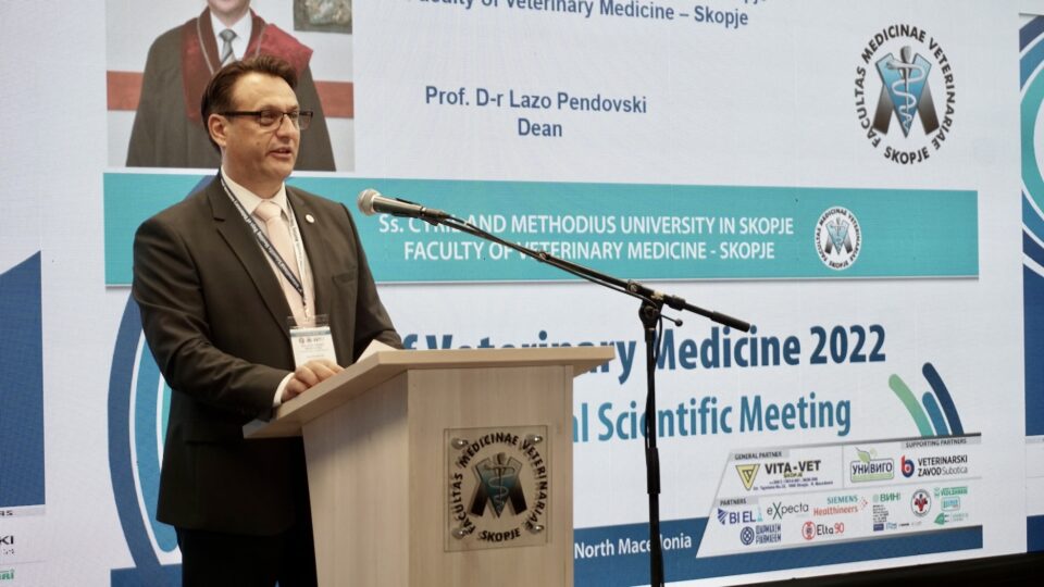 Проф. д-р Пендовски: Со меѓународниот научно-стручен собир „Денови на ветеринарна медицина-2022” ја ставаме Македонија на европската мапа за ветеринарство