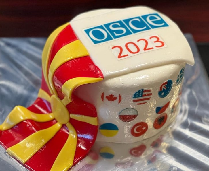 Османи доби торта ОБСЕ за роденденот