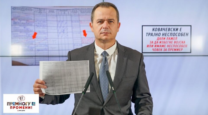 Ковачки: Ковачевски е трајно неспособен, дали лажел за да избегне војска или имаме неспособен човек за премиер