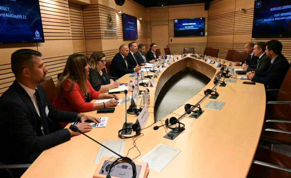 Средби на министерот Спасовски во седиштето на Интерпол во Лион