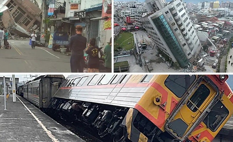 Одрони, срушени згради и мостови: Во два дена два моќни земјотреса го погодија Тајван