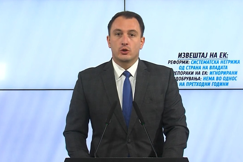 ВМРО-ДПМНЕ: Извештајот на ЕК покажува систематска негрижа на Владата за реформи